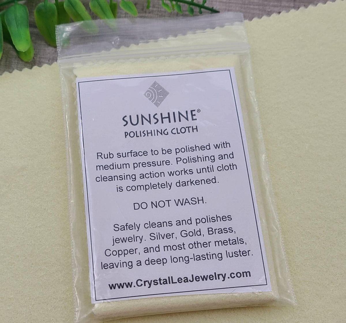 Sunshine Polishing Cloth Jewelry Cleaning Gold Silver Copper Brass