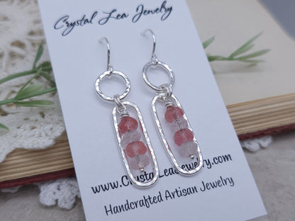 Sterling Silver & Quartz Earrings