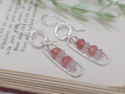 Sterling Silver & Quartz Earrings