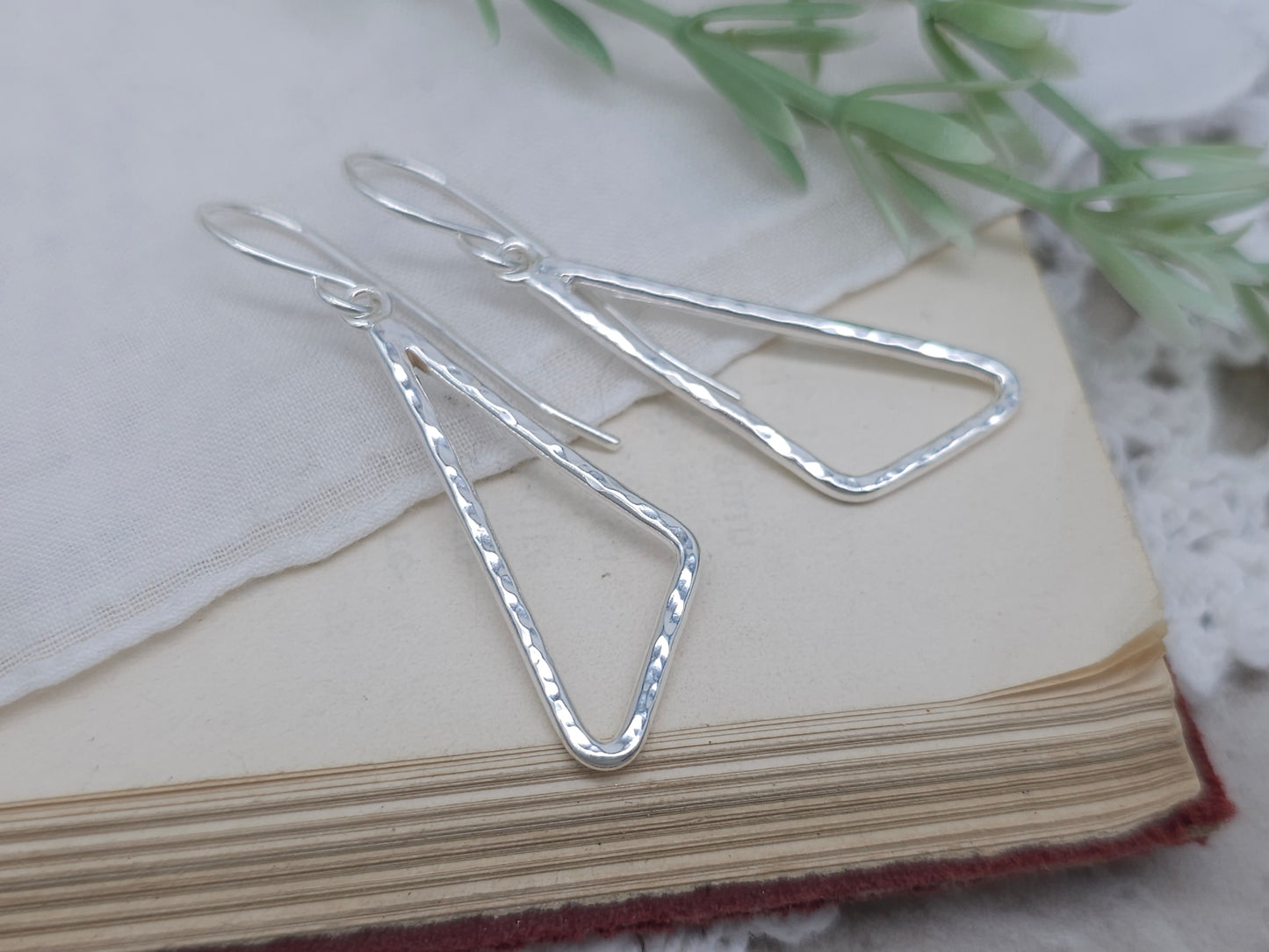 Sterling Silver Modern Geometric Earrings