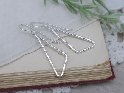 Sterling Silver Modern Geometric Earrings