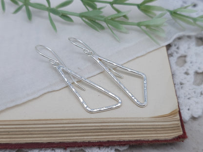 Sterling Silver Modern Geometric Earrings