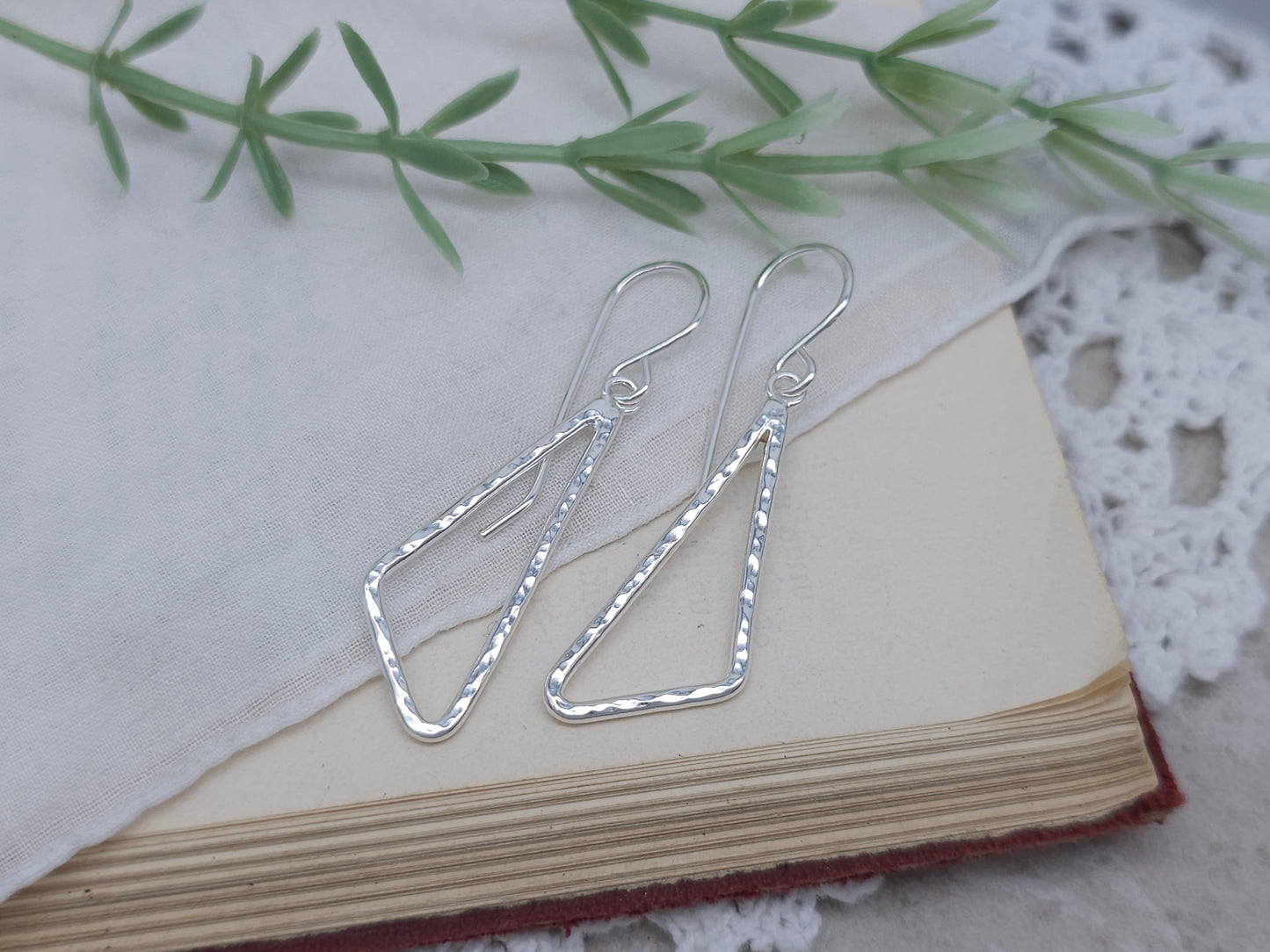 Sterling Silver Modern Geometric Earrings