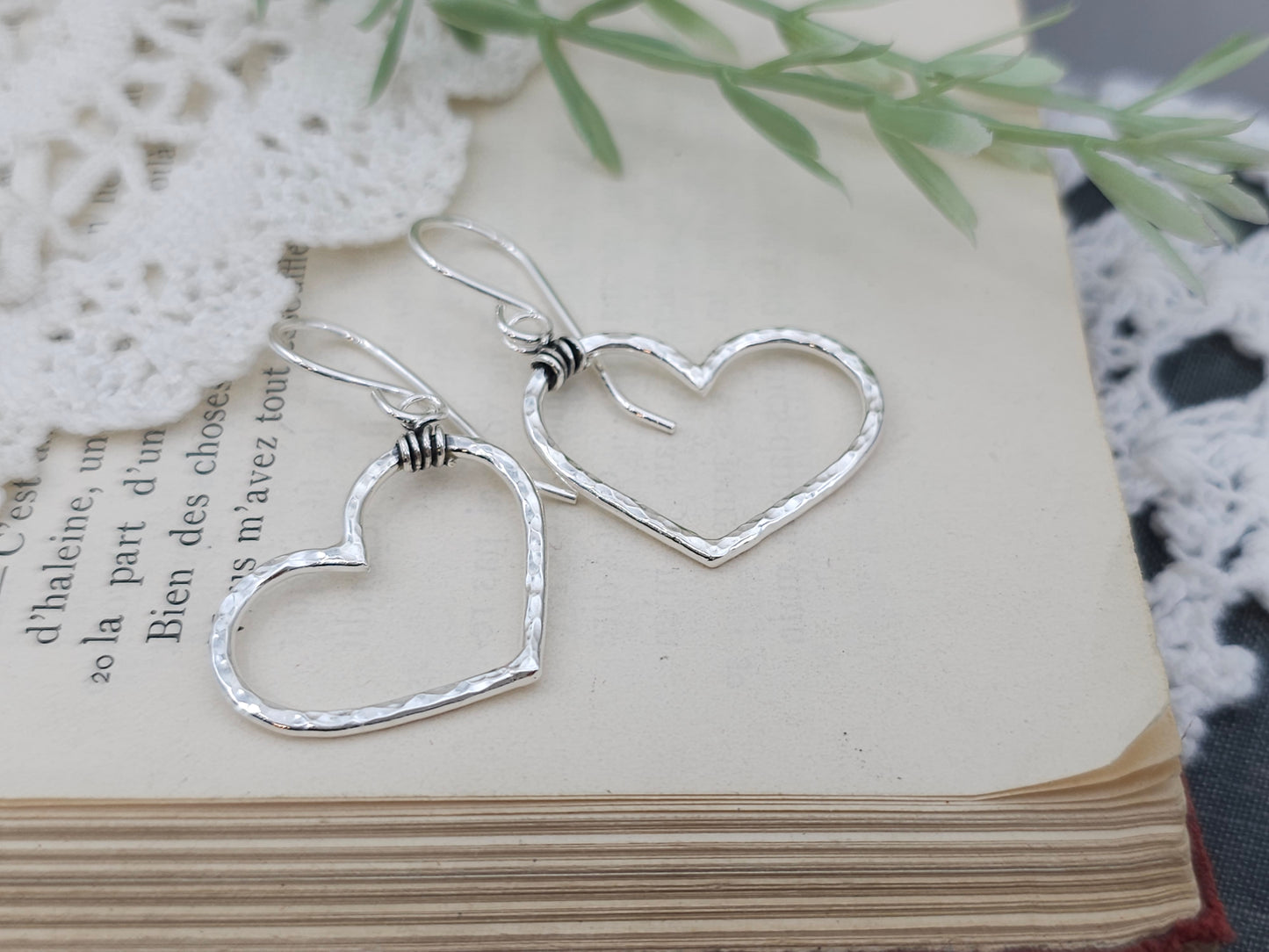 Sterling Silver Heart Earrings