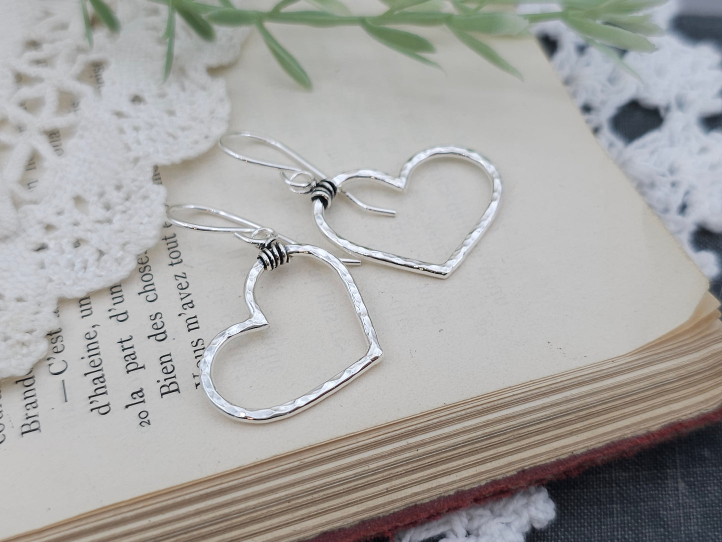 Sterling Silver Heart Earrings