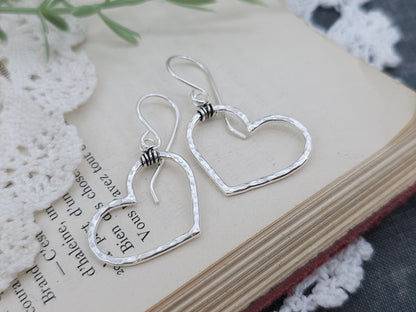 Sterling Silver Heart Earrings