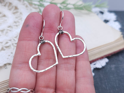 Sterling Silver Heart Earrings