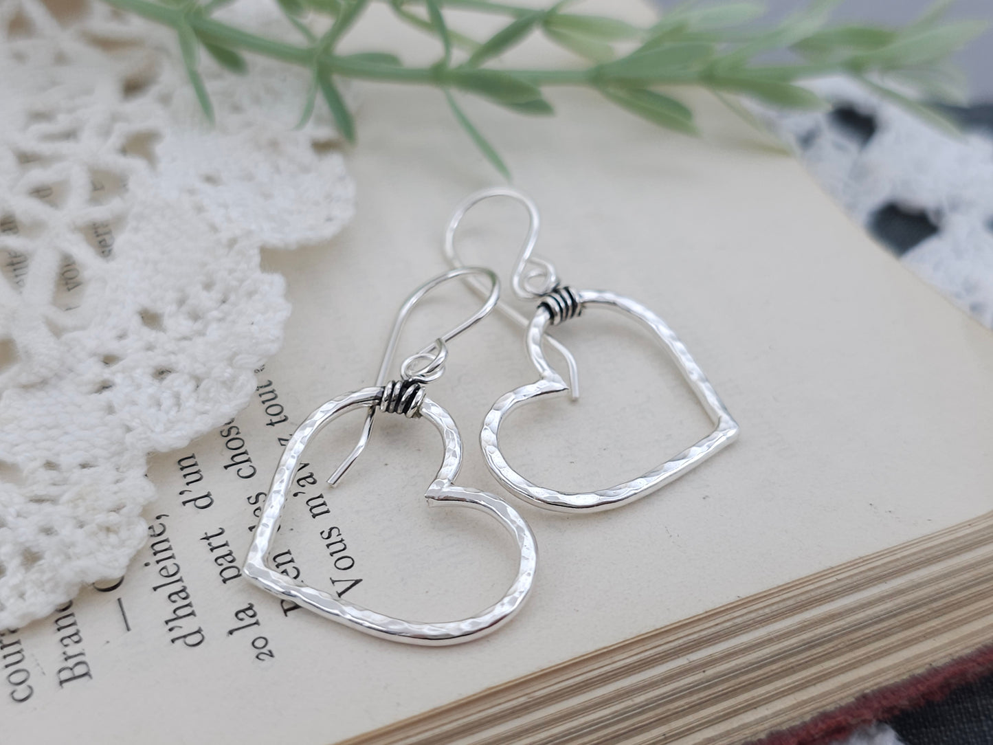 Sterling Silver Heart Earrings