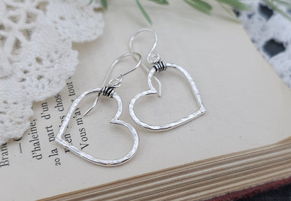 Sterling Silver Heart Earrings