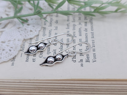 Sterling Silver Peas in a Pod Earrings