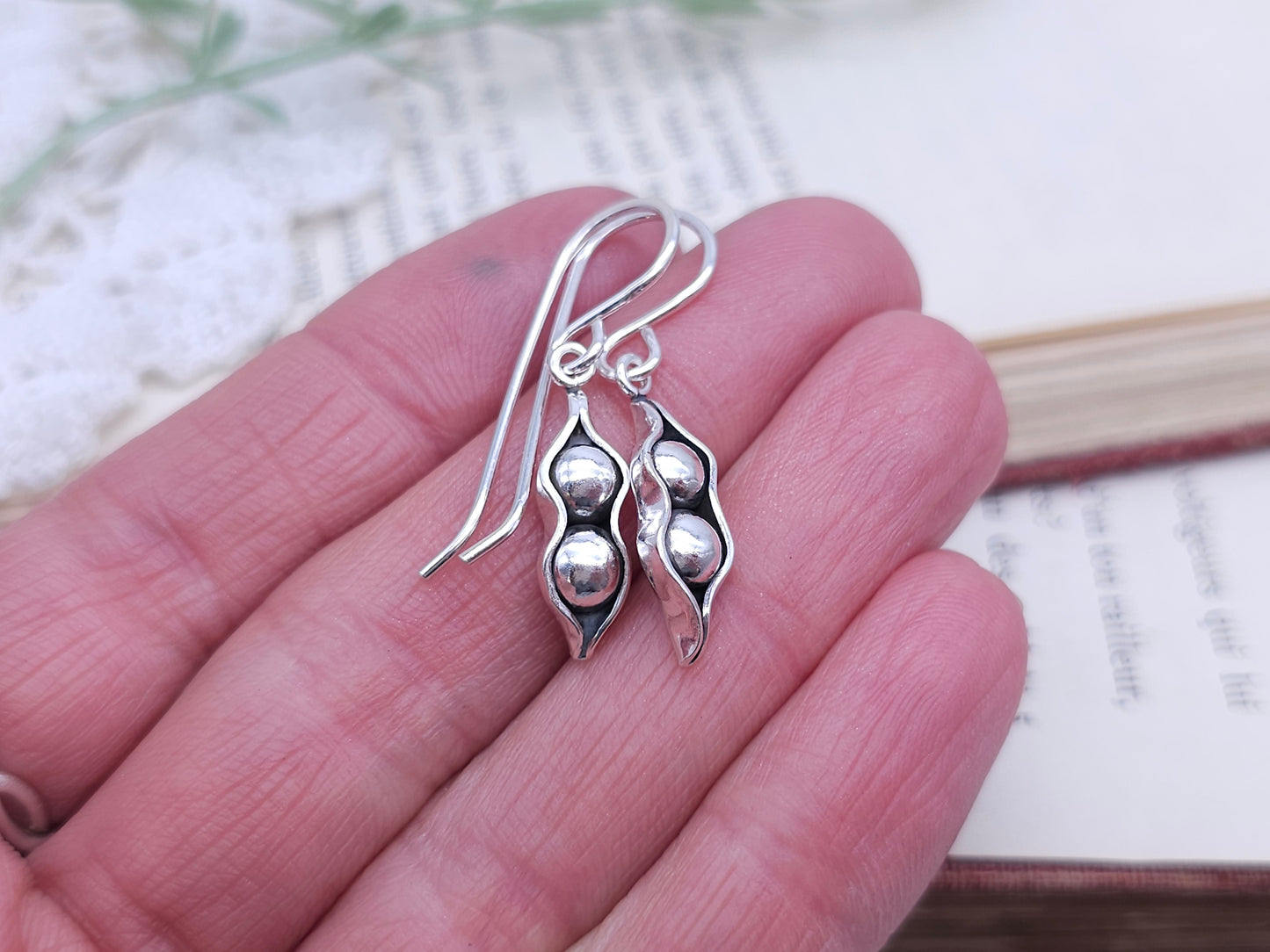 Sterling Silver Peas in a Pod Earrings