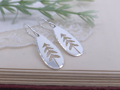 Sterling Silver Whimsical Pine Tree Earrings