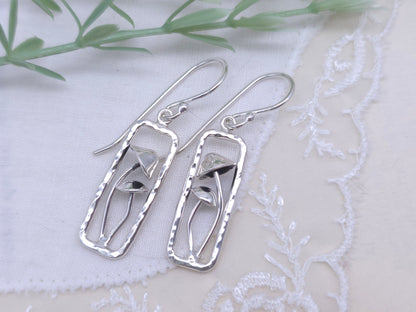 Sterling Silver Forager Mushroom Earrings