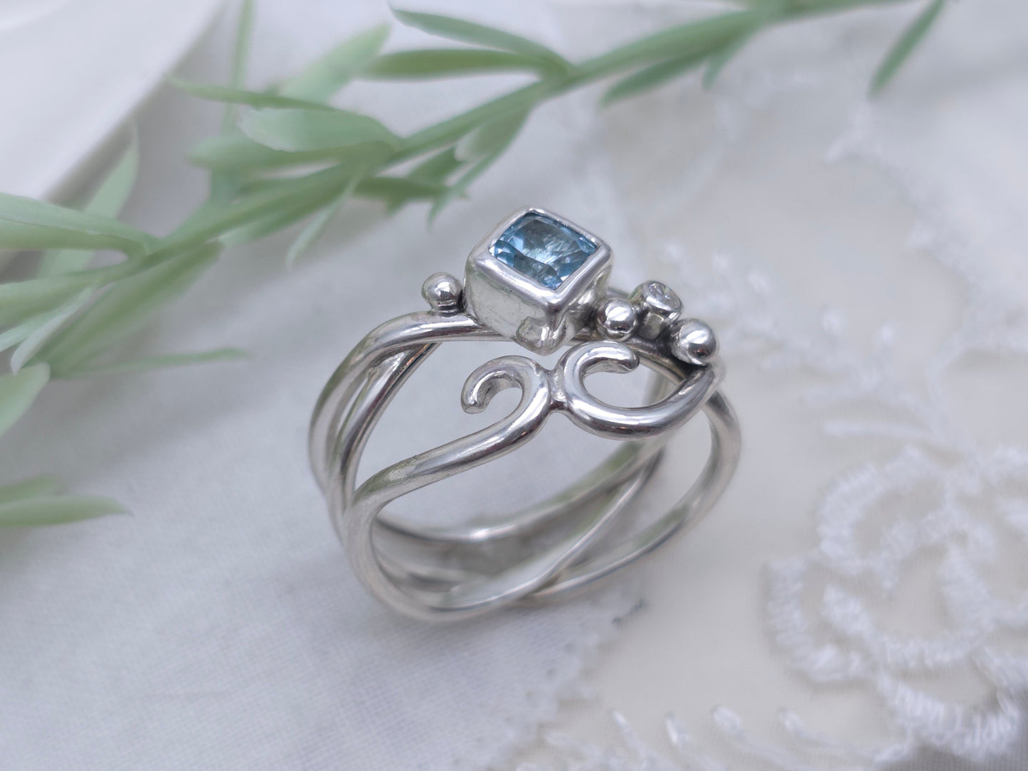 Sterling Silver & Sky-Blue Topaz Ring