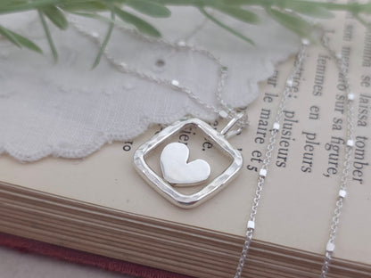 Sterling Silver Heart Necklace