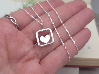 Sterling Silver Heart Necklace