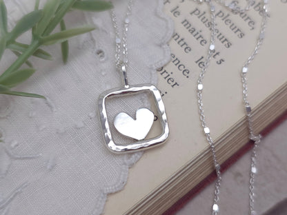 Sterling Silver Heart Necklace