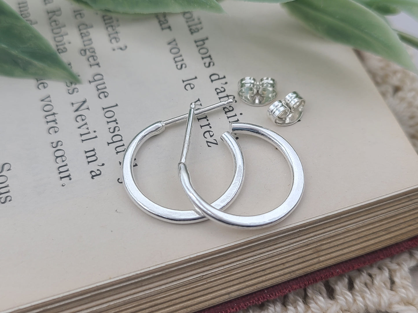 1/2" Sterling Silver Classic Hoop Earrings