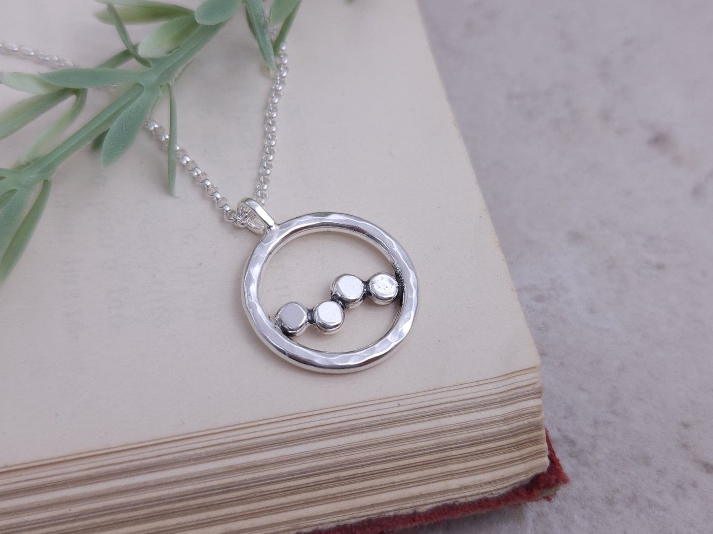 Sterling Silver Stepping Stone Necklace