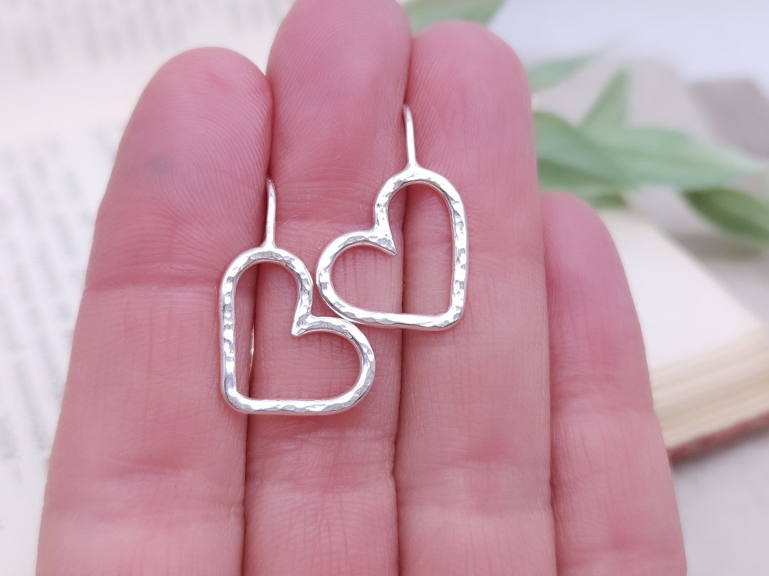 Sterling Silver Heart Threaders