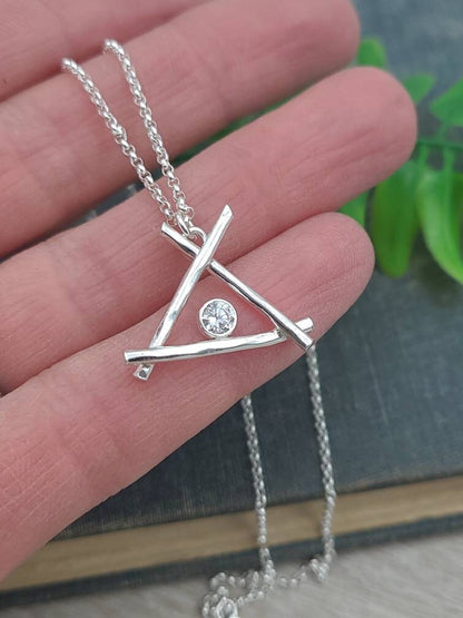 Sterling Silver You're my Tribe Teepee Necklace / Friendship / Bridesmaid