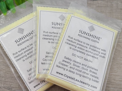 Large 5 x 7 Sunshine Jewelry Polishing Cleaning Cloth