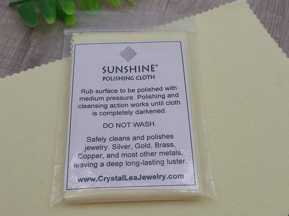 Large 5 x 7 Sunshine Jewelry Polishing Cleaning Cloth